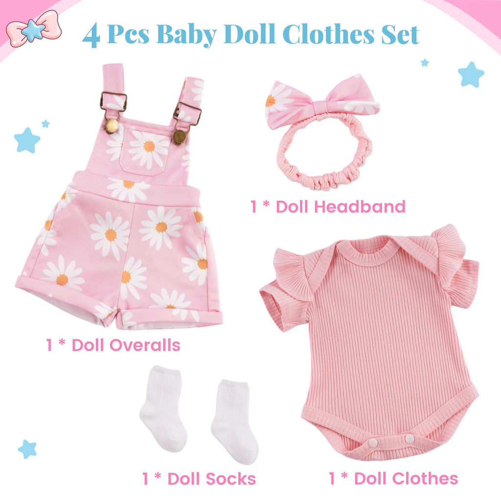 4 Pcs Baby Doll Clothes Set K178876