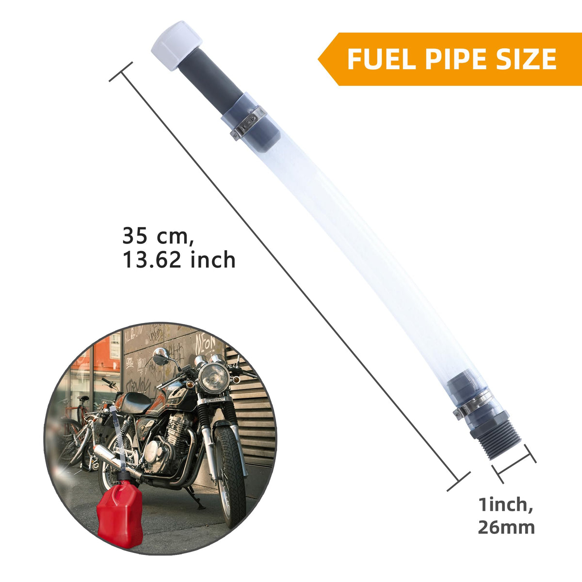 5 Gallon Gas Can Hose Replacement with Filter V121238