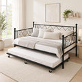 Twin Daybed with Trundle and Heart-Shaped Headboard X8118