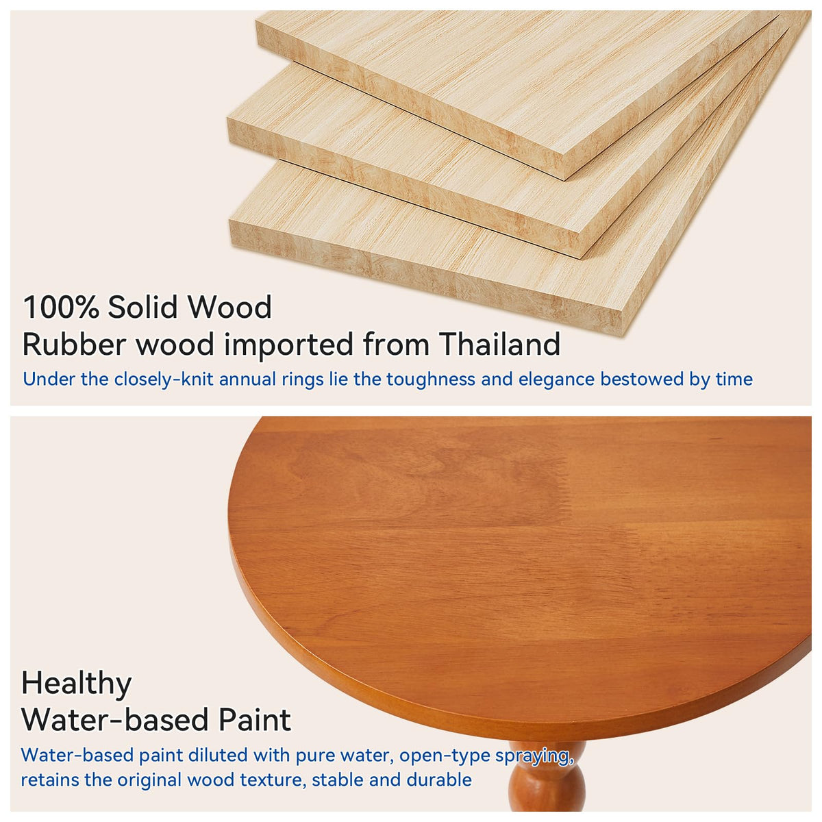 Round Wood Side Table D632754