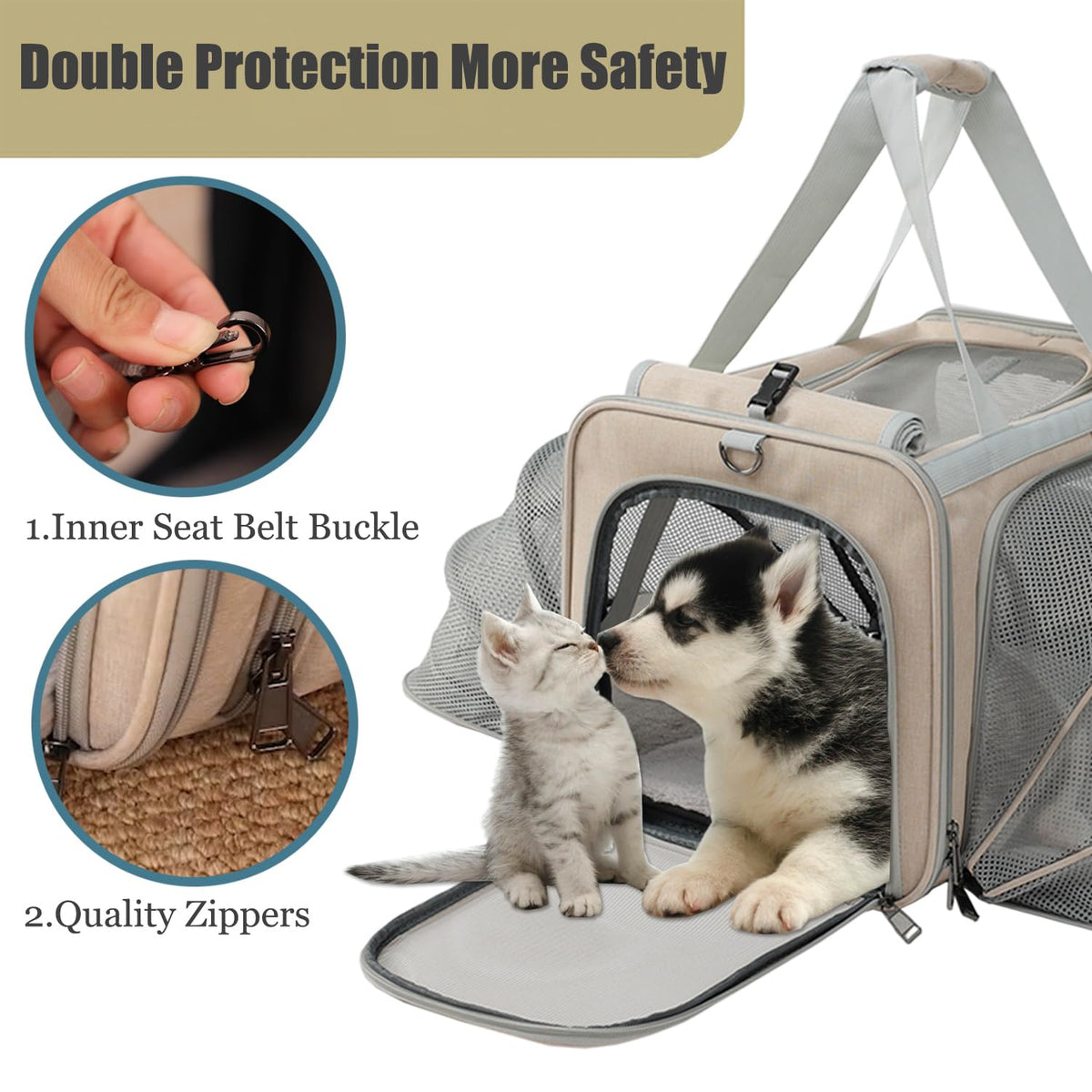 Expandable Airline Approved Cat Carrier Bag E336820
