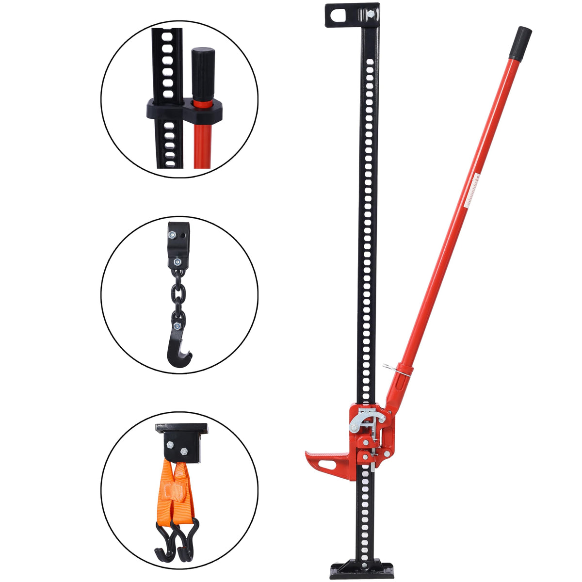 60" 7000 lbs Capacity Red Utility Farm Jack G21267