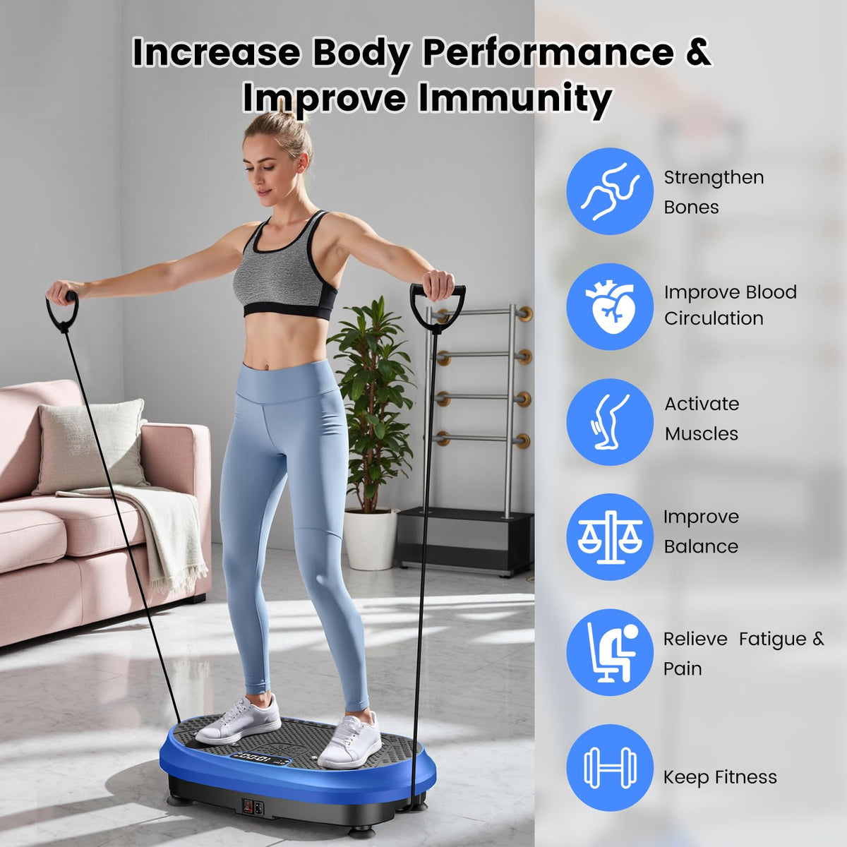 Vibration Plate Exercise Machine 450 lbs Capacity O802