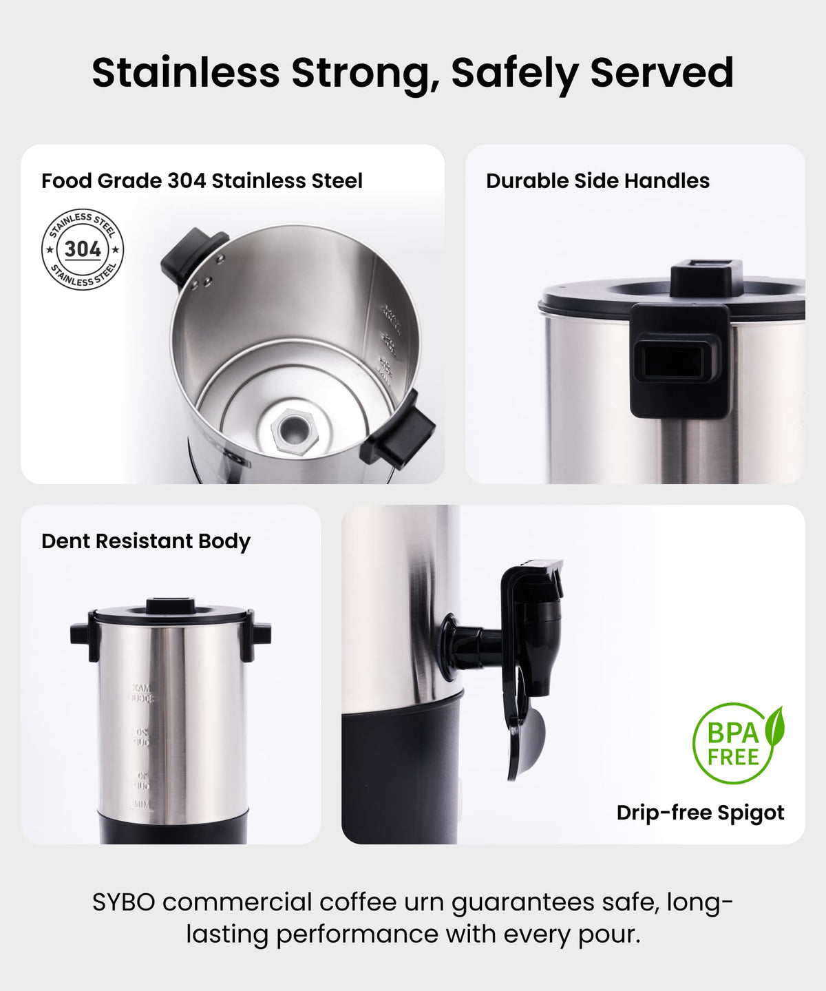 6L Stainless Steel Coffee Urn S7664
