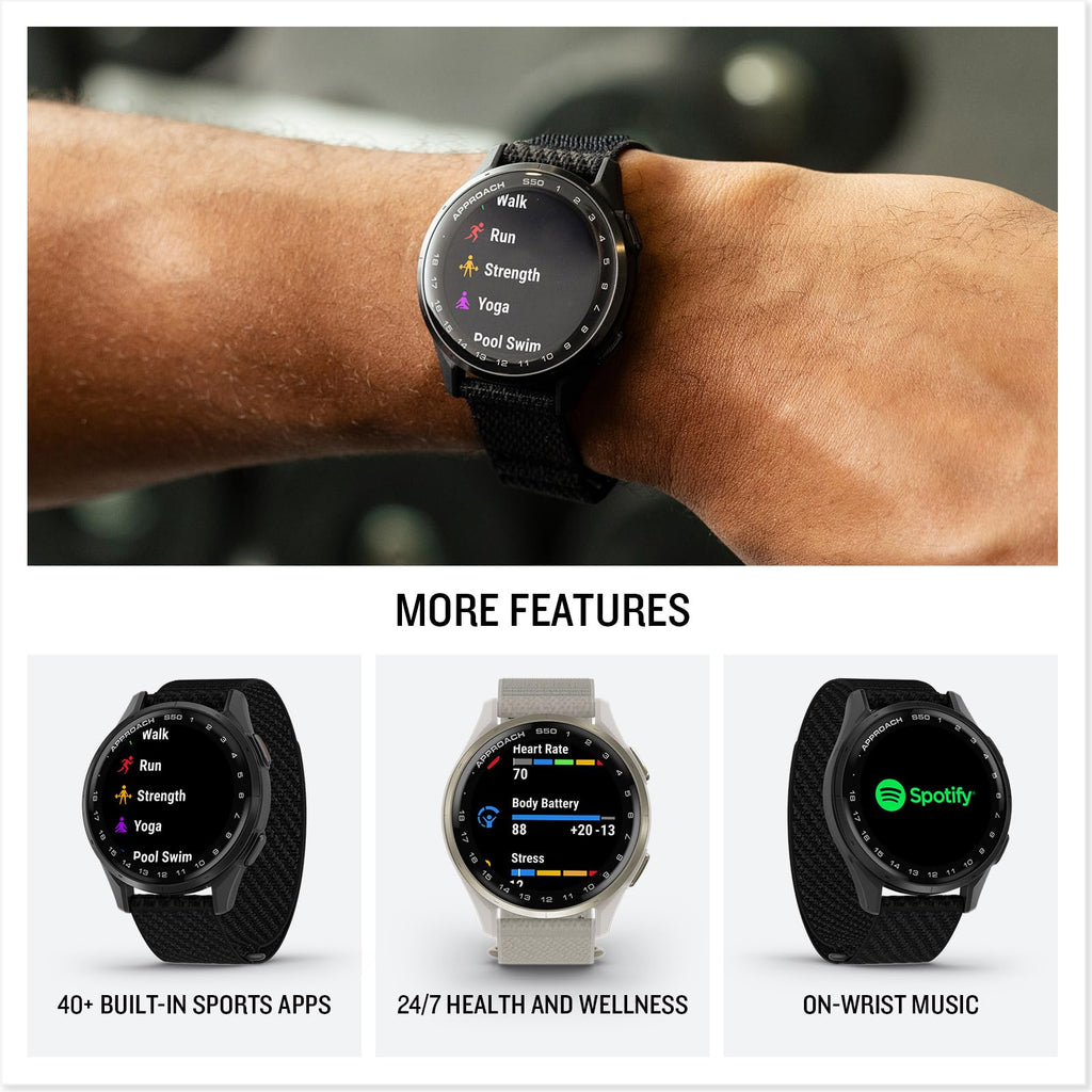 Slate Black Golf GPS Watch Z68255