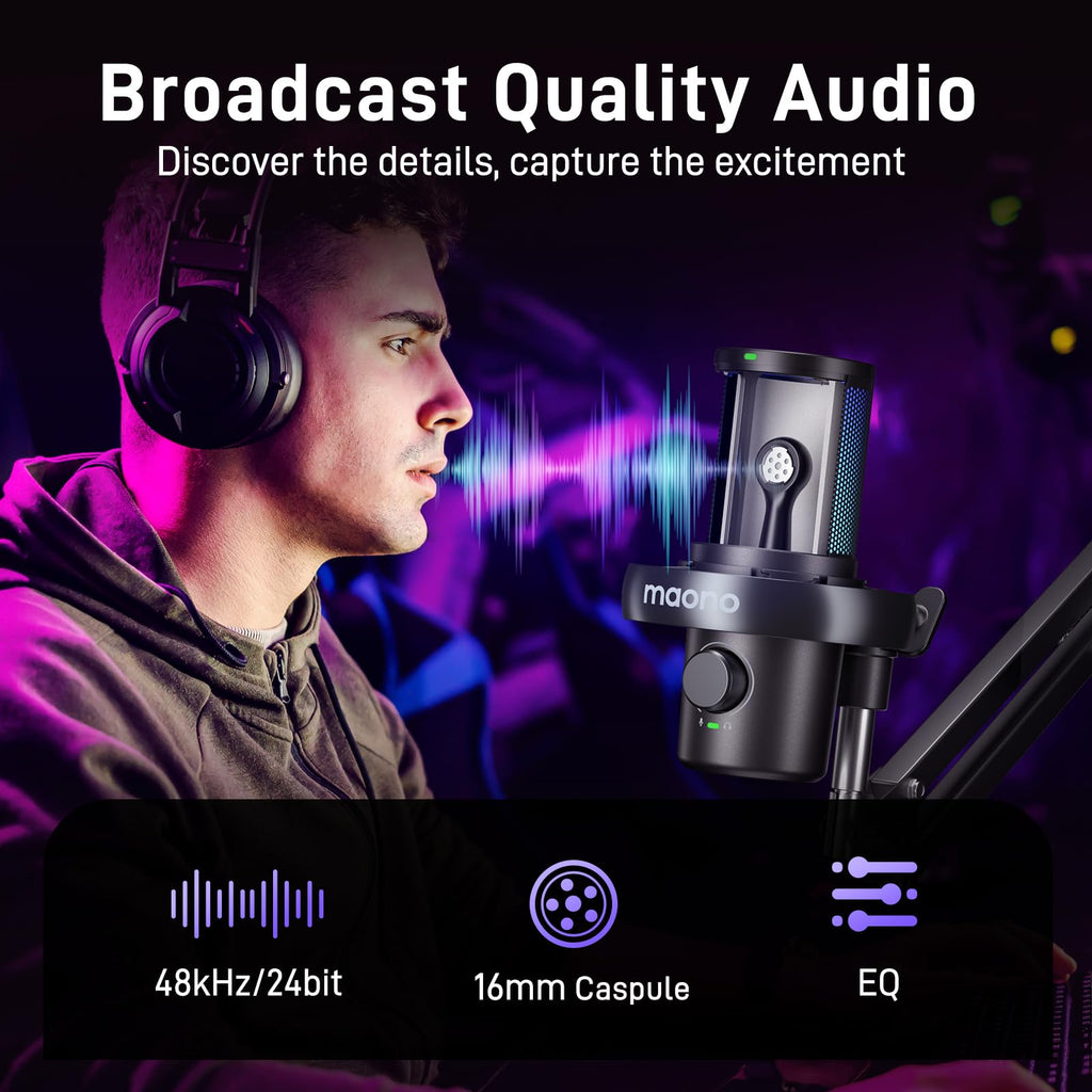 Wireless Gaming Microphone with Boom Arm X149