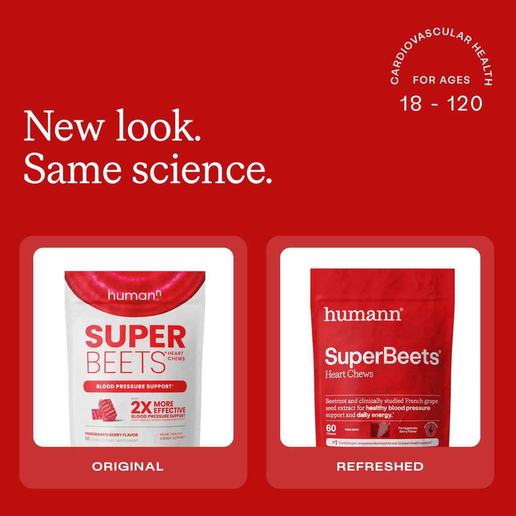 SuperBeets Heart Chews & Tart Cherry Gummies F714