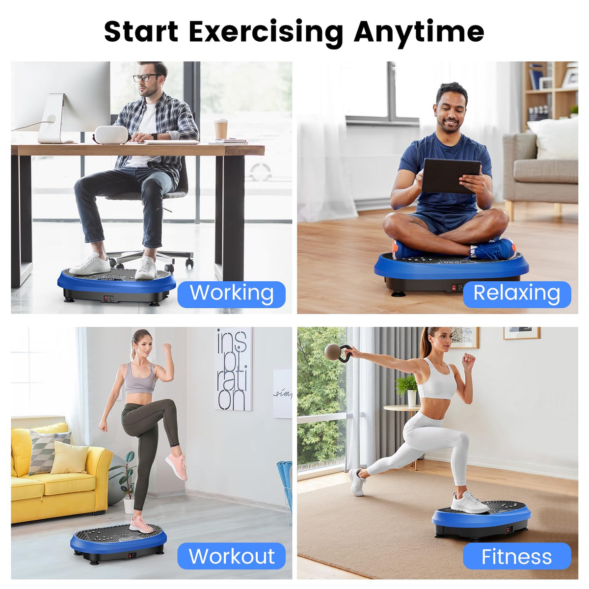 Vibration Plate Exercise Machine 450 lbs Capacity O802