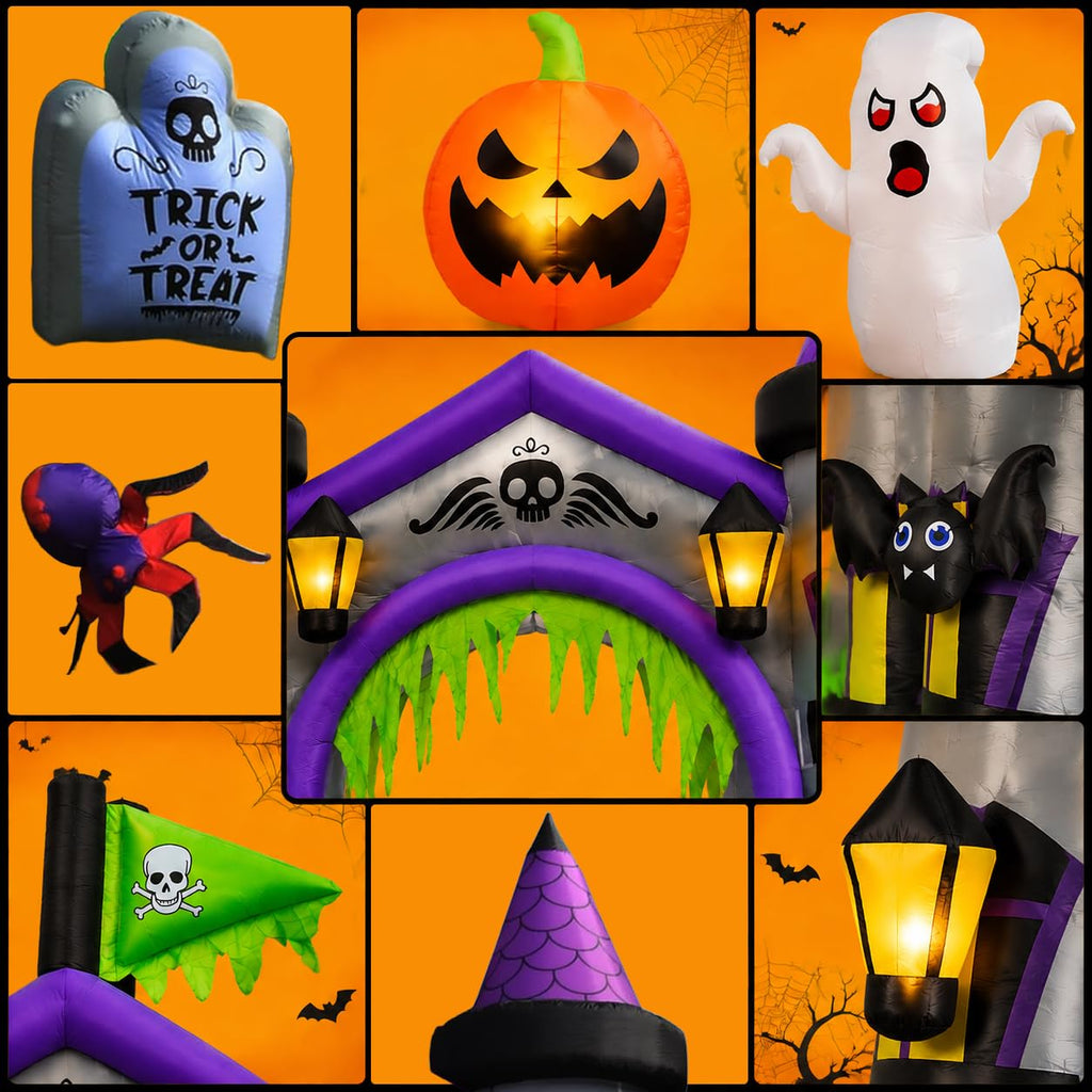 12.5 FT Inflatable Halloween Archway I8418