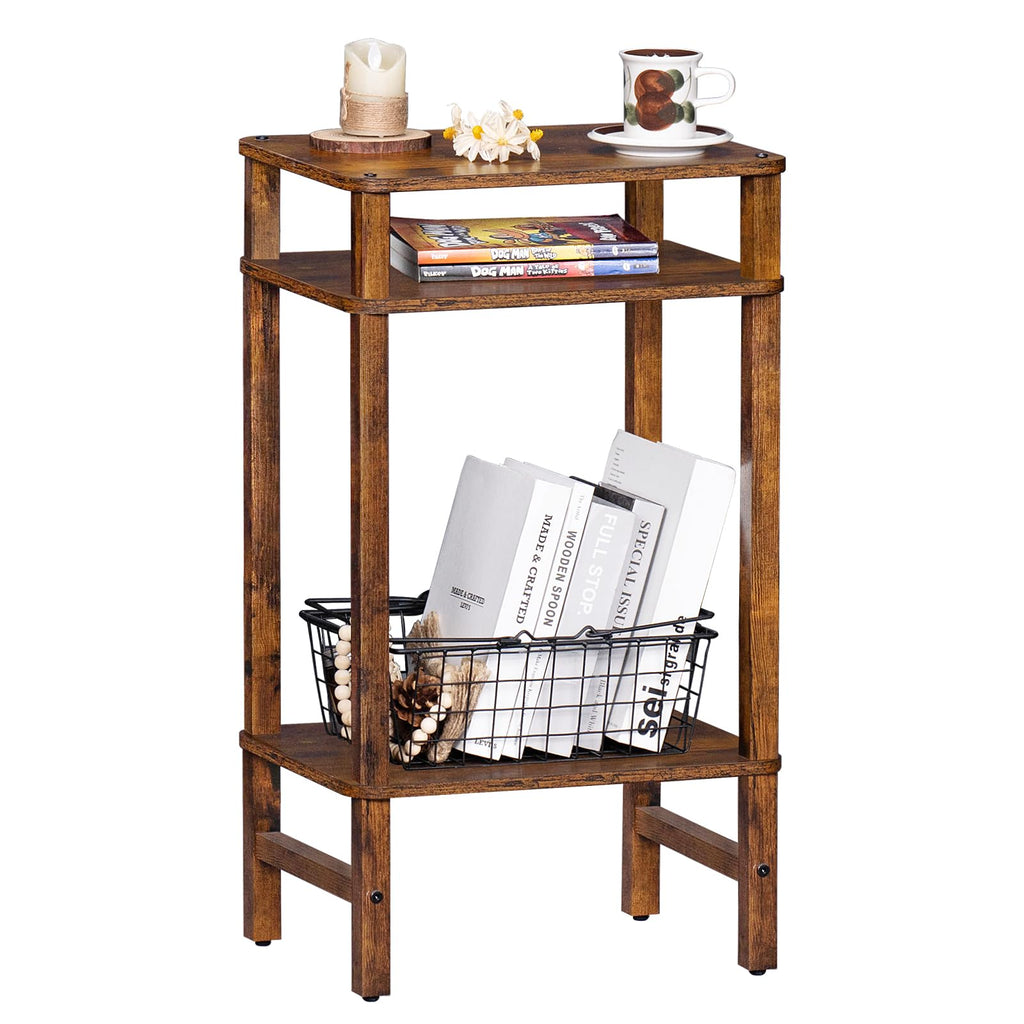 Brown Industrial End Tables Y281