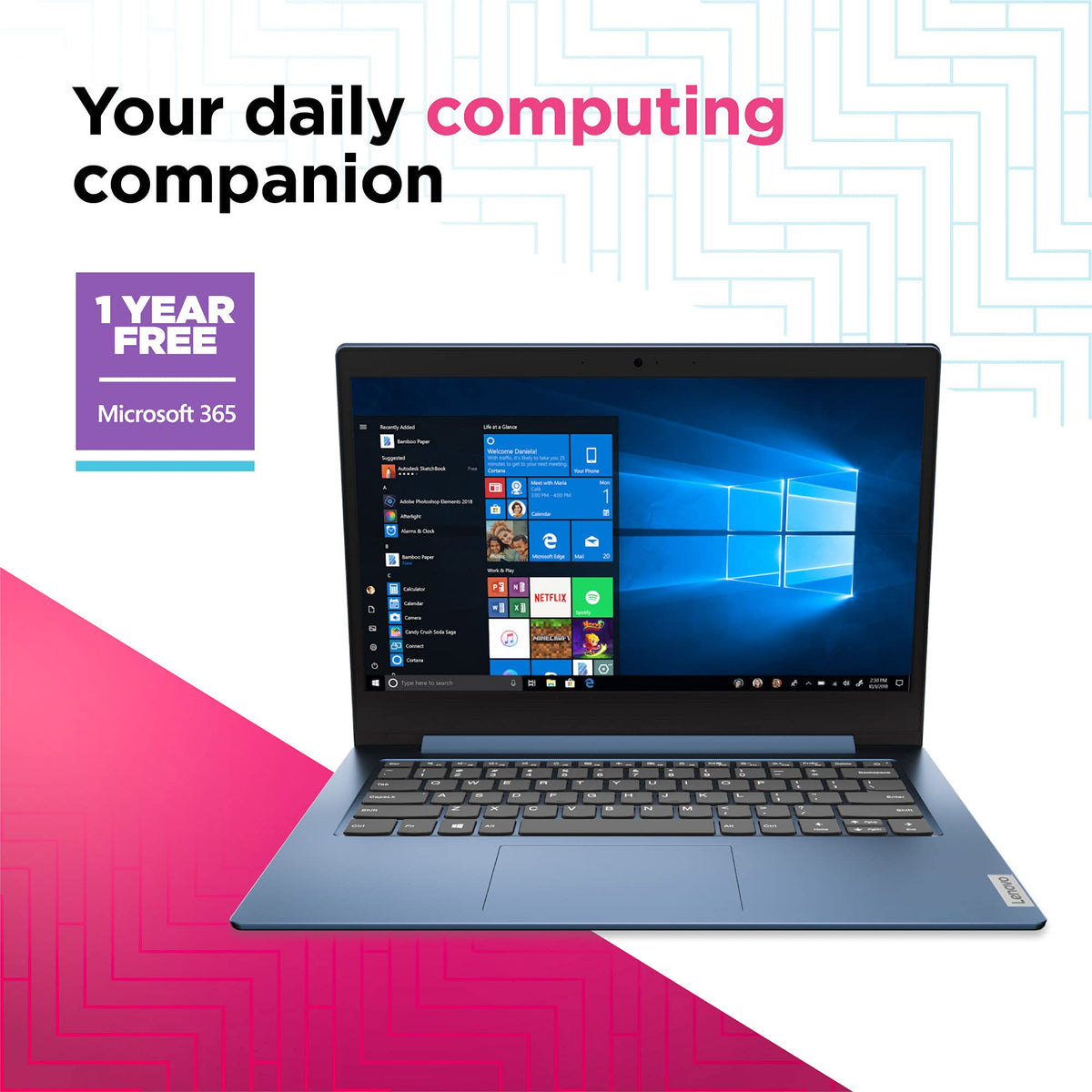 14" HD Laptop Intel Celeron N4020 4GB RAM 64GB Storage Ice Blue I922