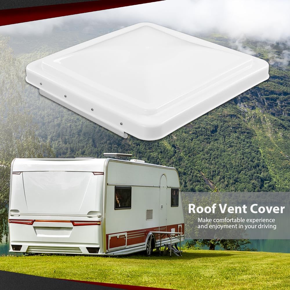 14" x 14" Replacement Roof Vent Cover 3PCS White U350418