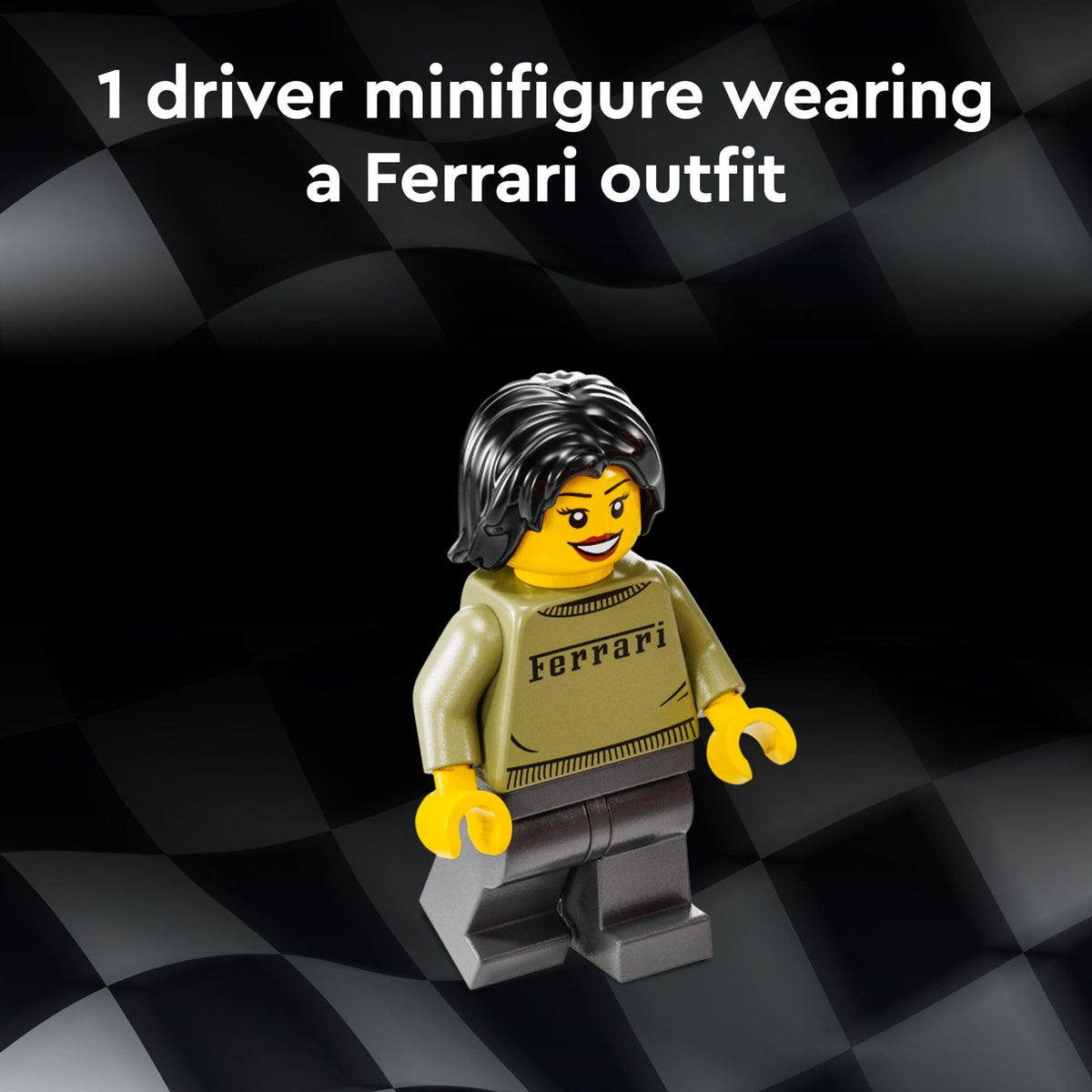 Toy Car Model Building Set with Driver Minifigure U6366