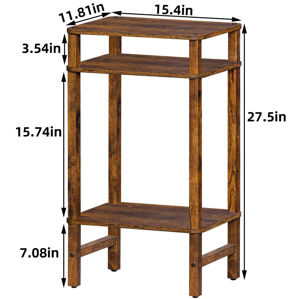 Brown Industrial End Tables Y281