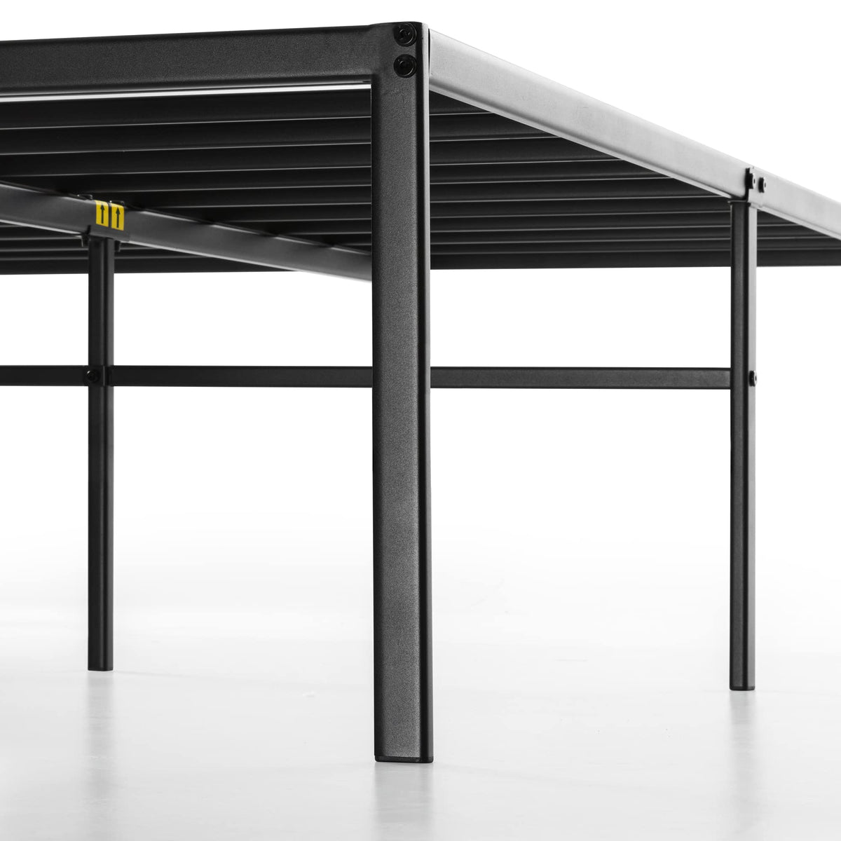 18 Inch Black Metal Platform Bed Frame J423775