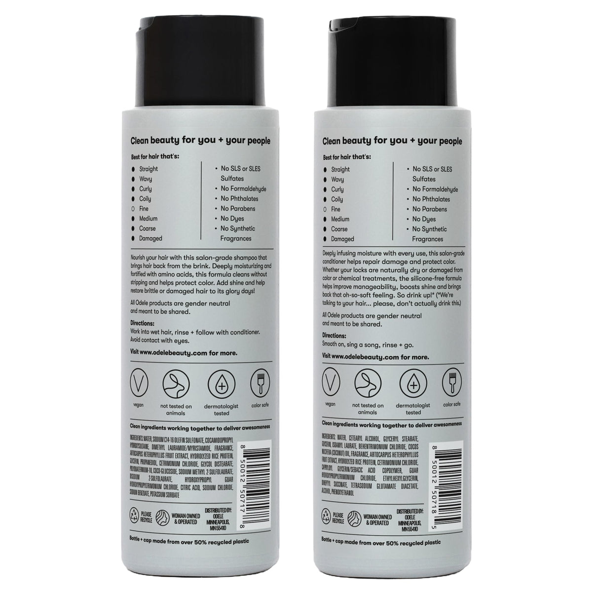 Sulfate-Free Shampoo & Conditioner Set, 13 fl oz Each F875