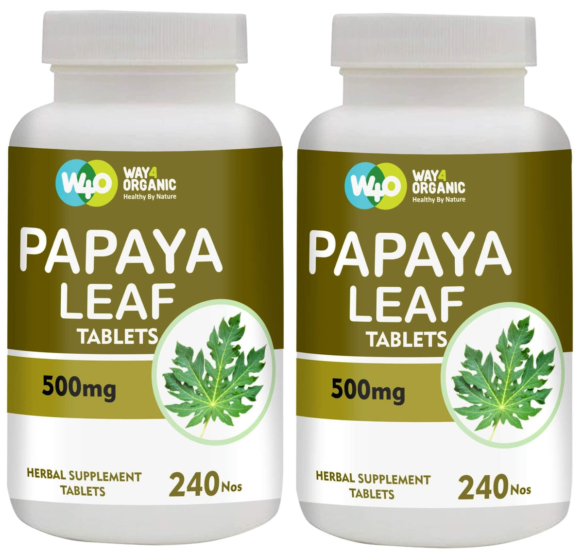 Papaya Leaf Extract 500 mg 240 Capsules D23475