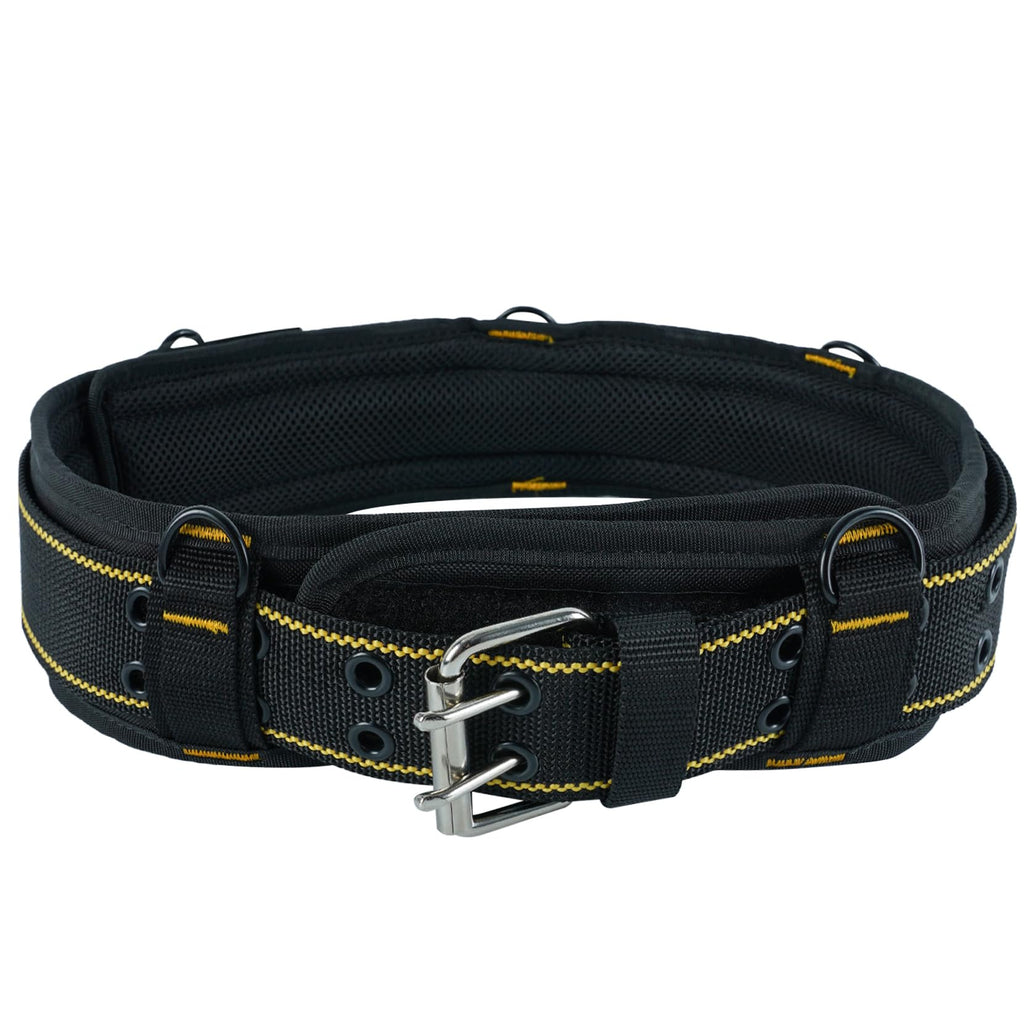 2-Inch Padded Tool Belt with 4 D-Rings Heavy Duty Double Metal Roller Buckle X569