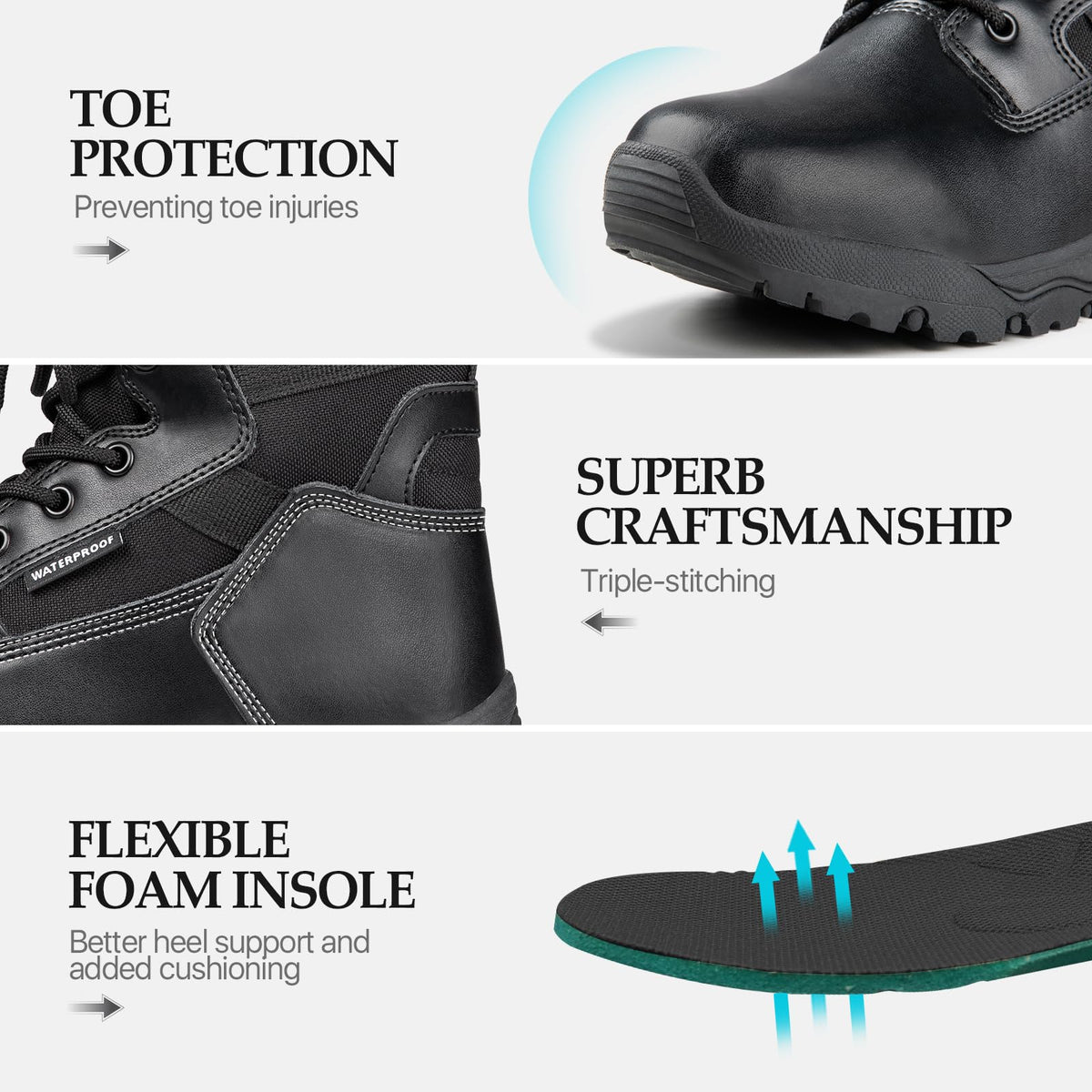 Lightweight Suede Leather Waterproof Work Boots P902