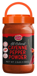 Cayenne Pepper Powder 2.5LB Jar 50,000 SHU Gluten Free N495
