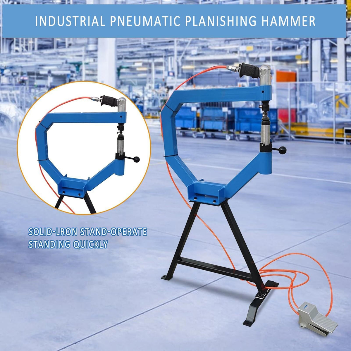Pneumatic Planishing Hammer with Anvil and Pedal O995