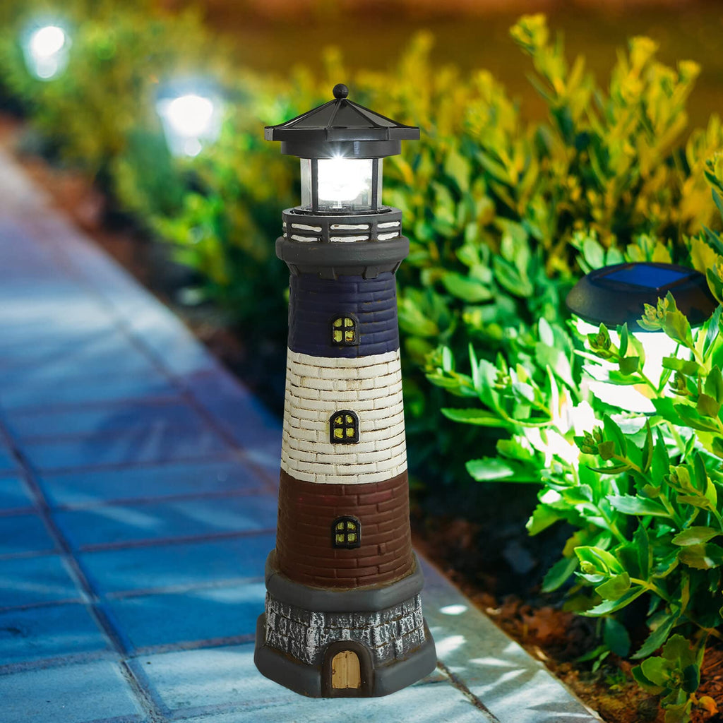 Solar Powered Lighthouse Garden Light T54074