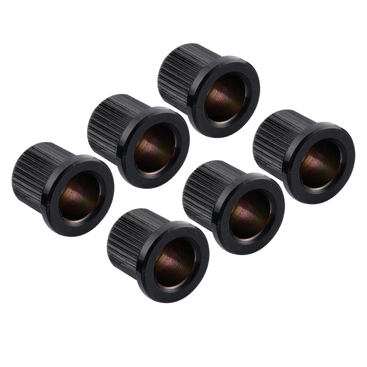 Guitar String Ferrules, Black (Set of 6) D833109