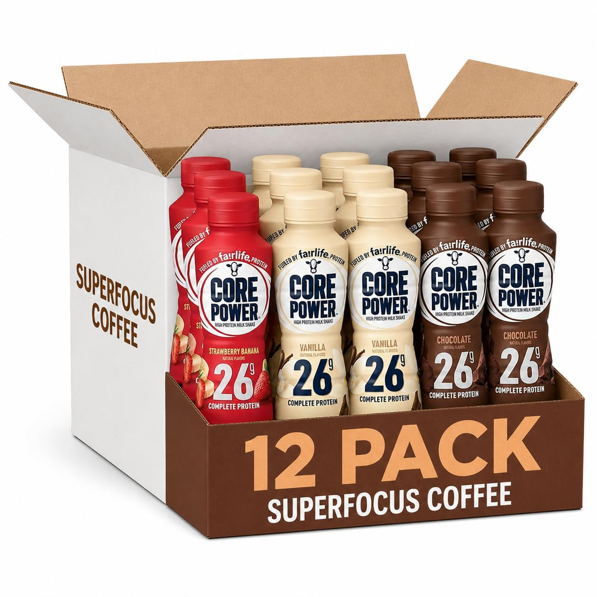 High Protein Milk Shakes Variety 12 Pack 14 Fl Oz S644