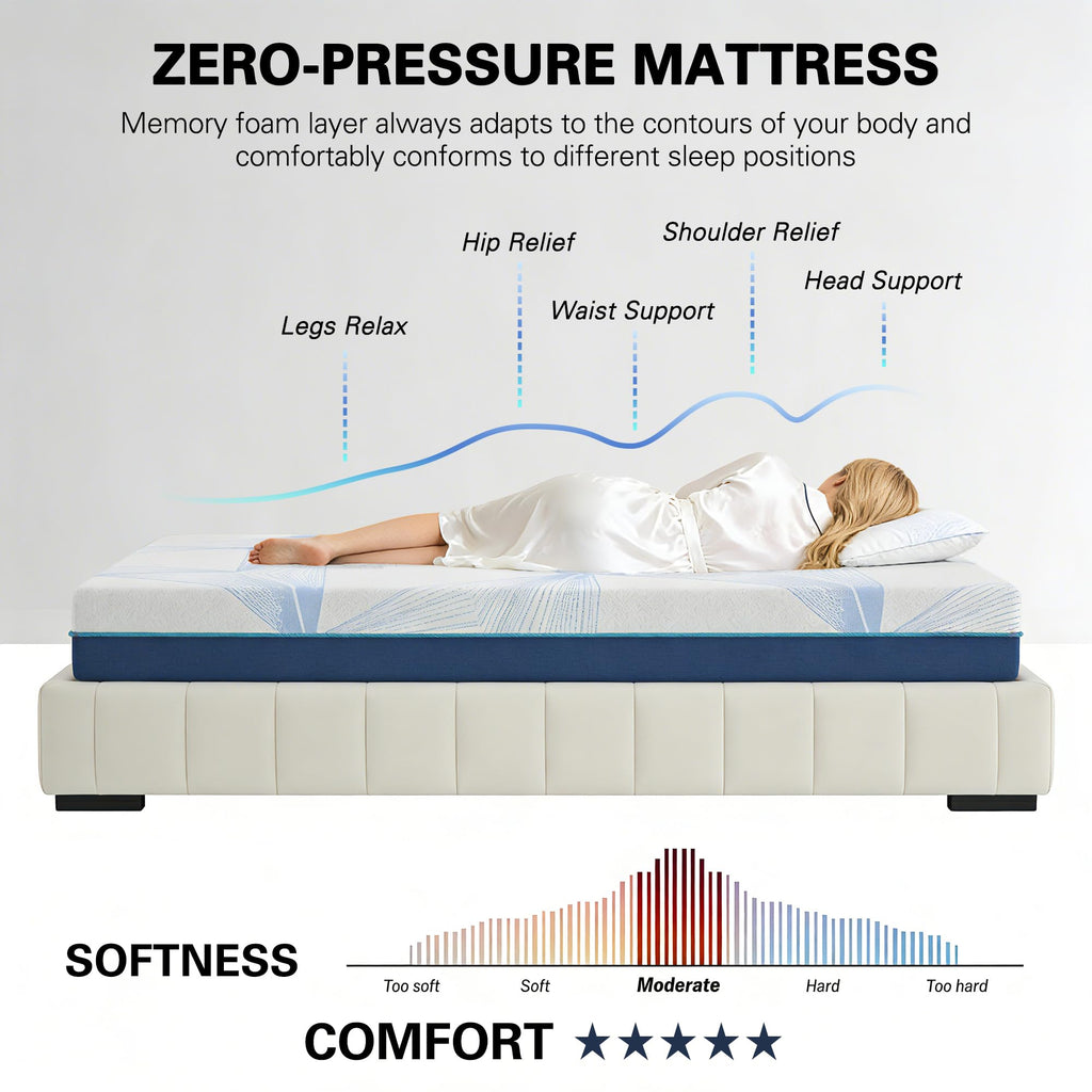 6 Inch Gel Memory Foam Twin Size Mattress M2552