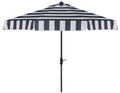 9 ft Navy White Patio Umbrella K87814