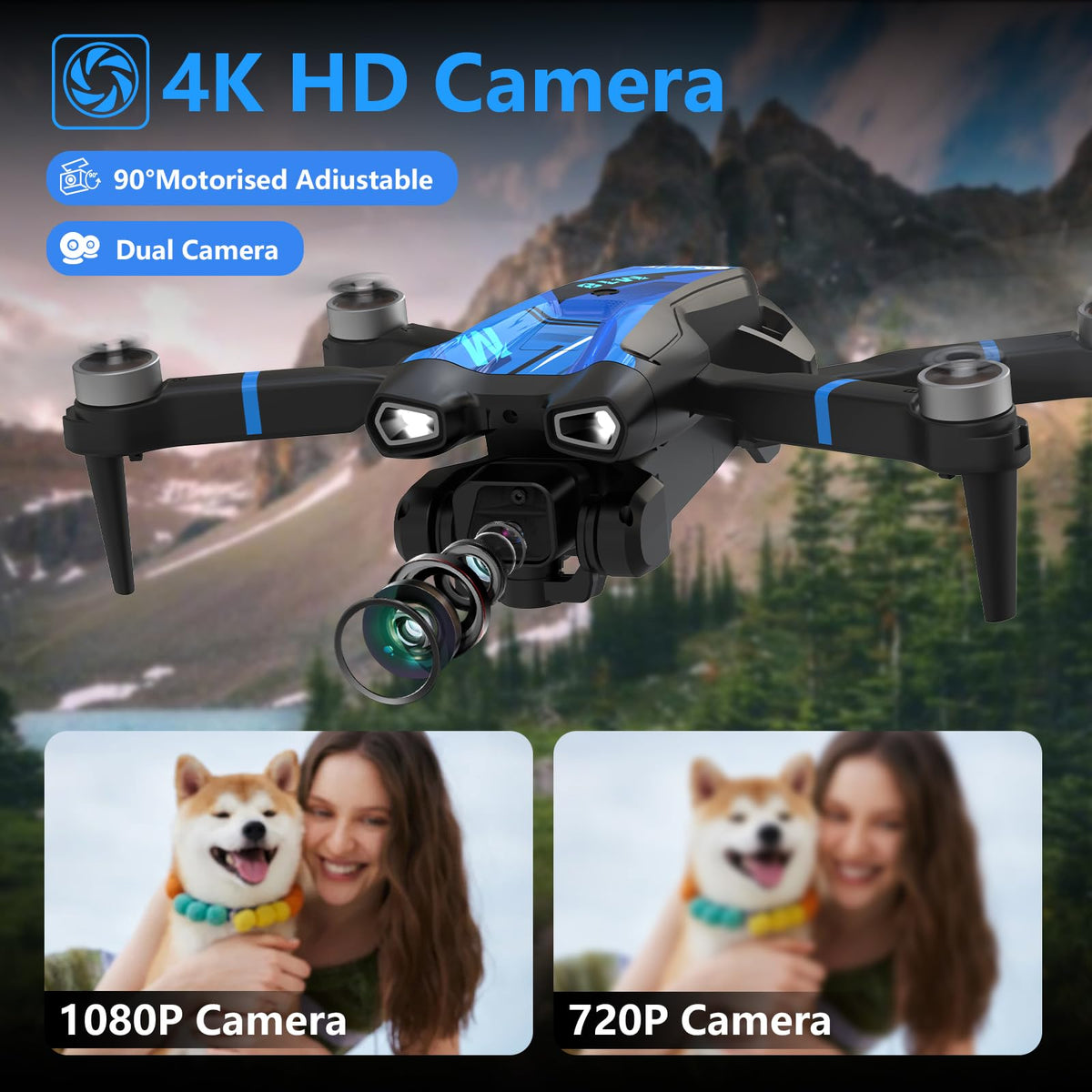 Foldable Drone with 1080P Camera F476