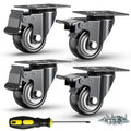 2 Inch Heavy Duty PU Caster Wheels, Set of 4 X9928