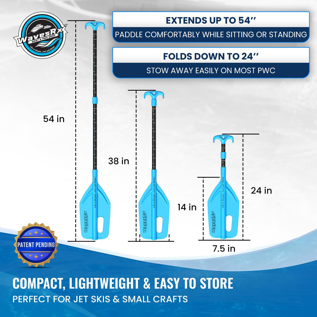 Telescoping Paddle with Docking Hook & Depth Gauge L763