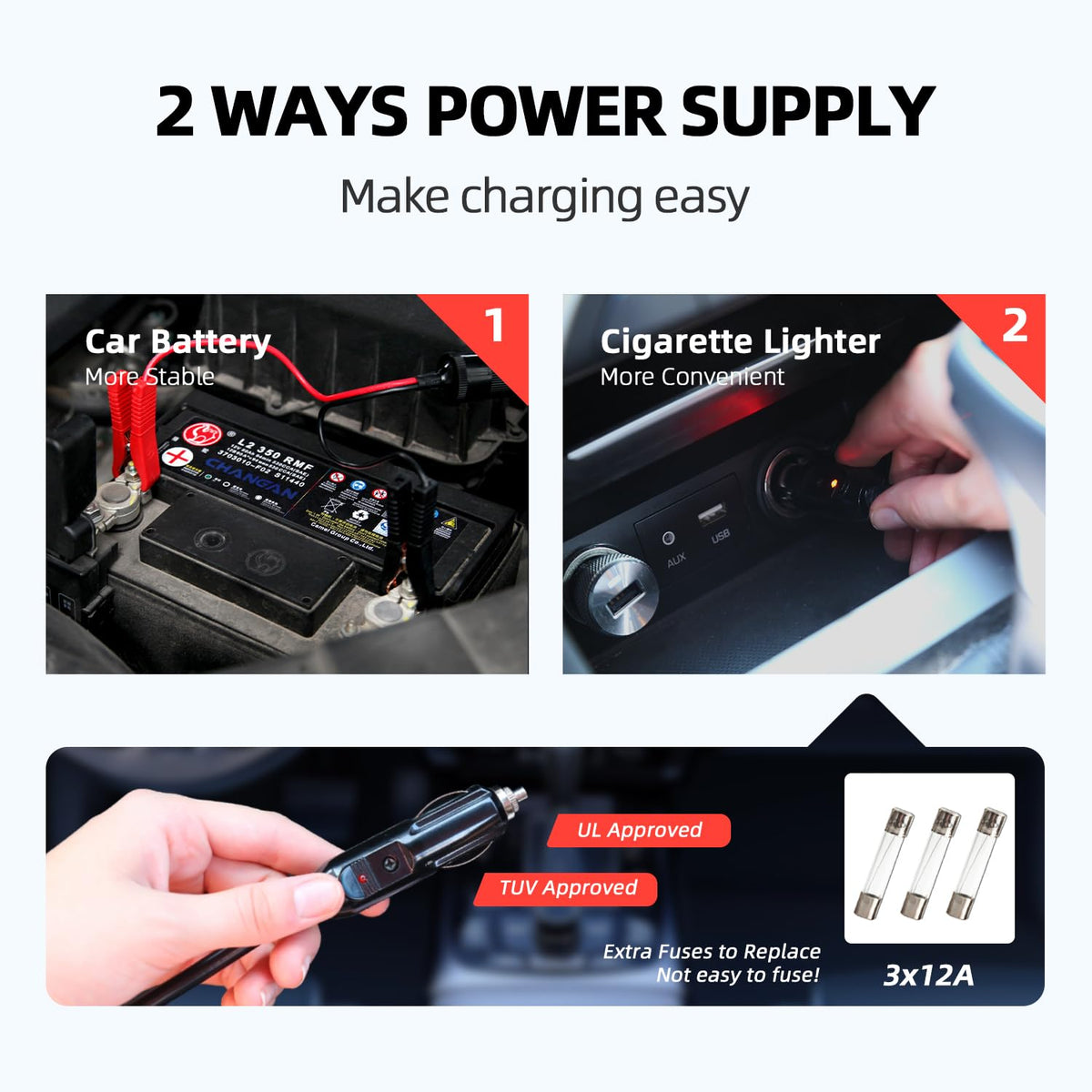 10 in 1 Electric Scissor Jack 3 Ton Car Jack Kit 12V Q90349