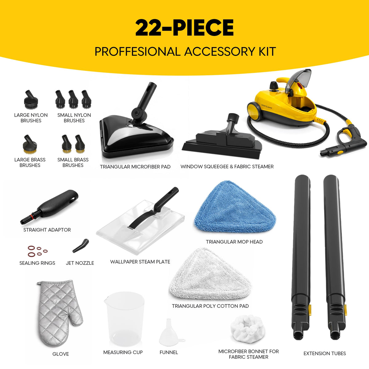 Heavy-Duty Steam Cleaner H7078