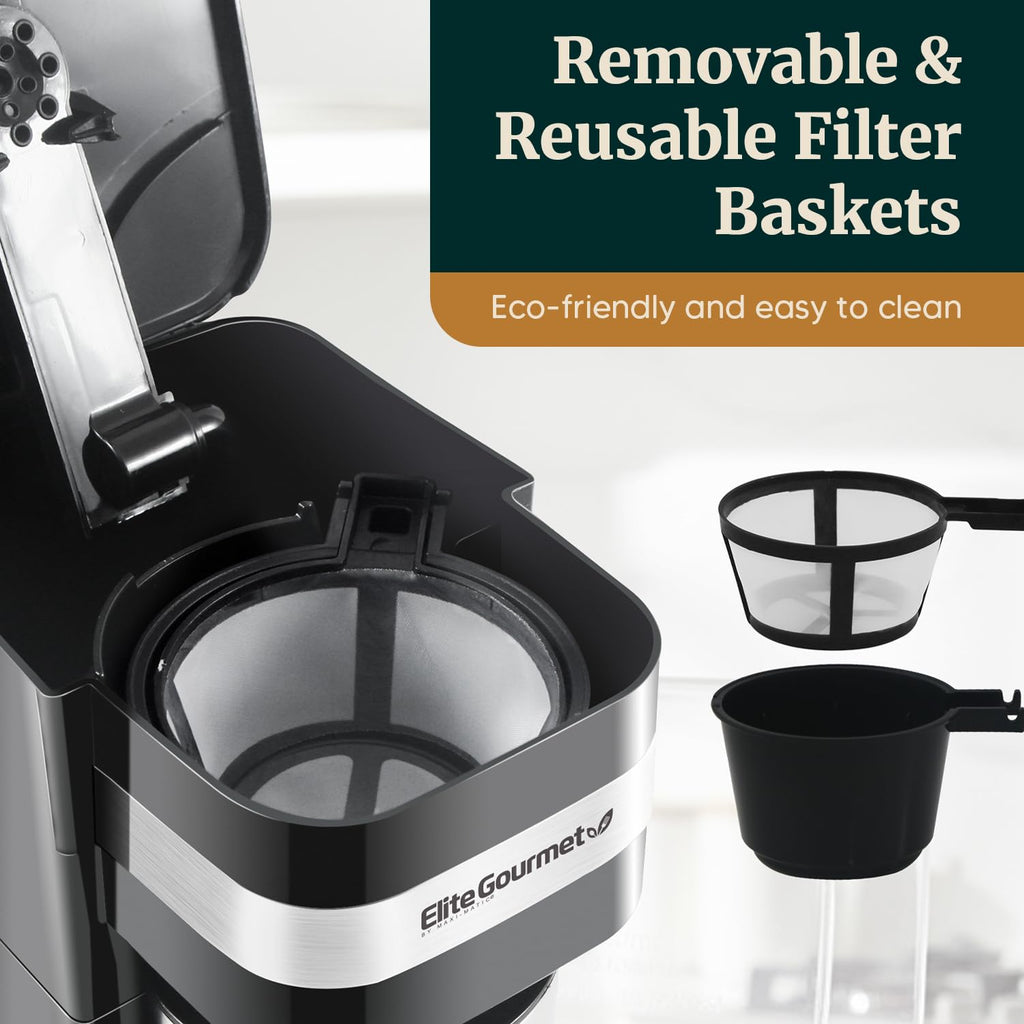 Black Single-Serve Compact Coffee Maker Y556
