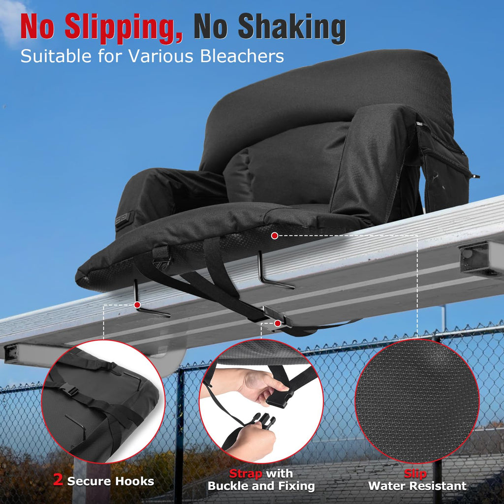 Heated Stadium Seats with Back Support 2 Pack F221708
