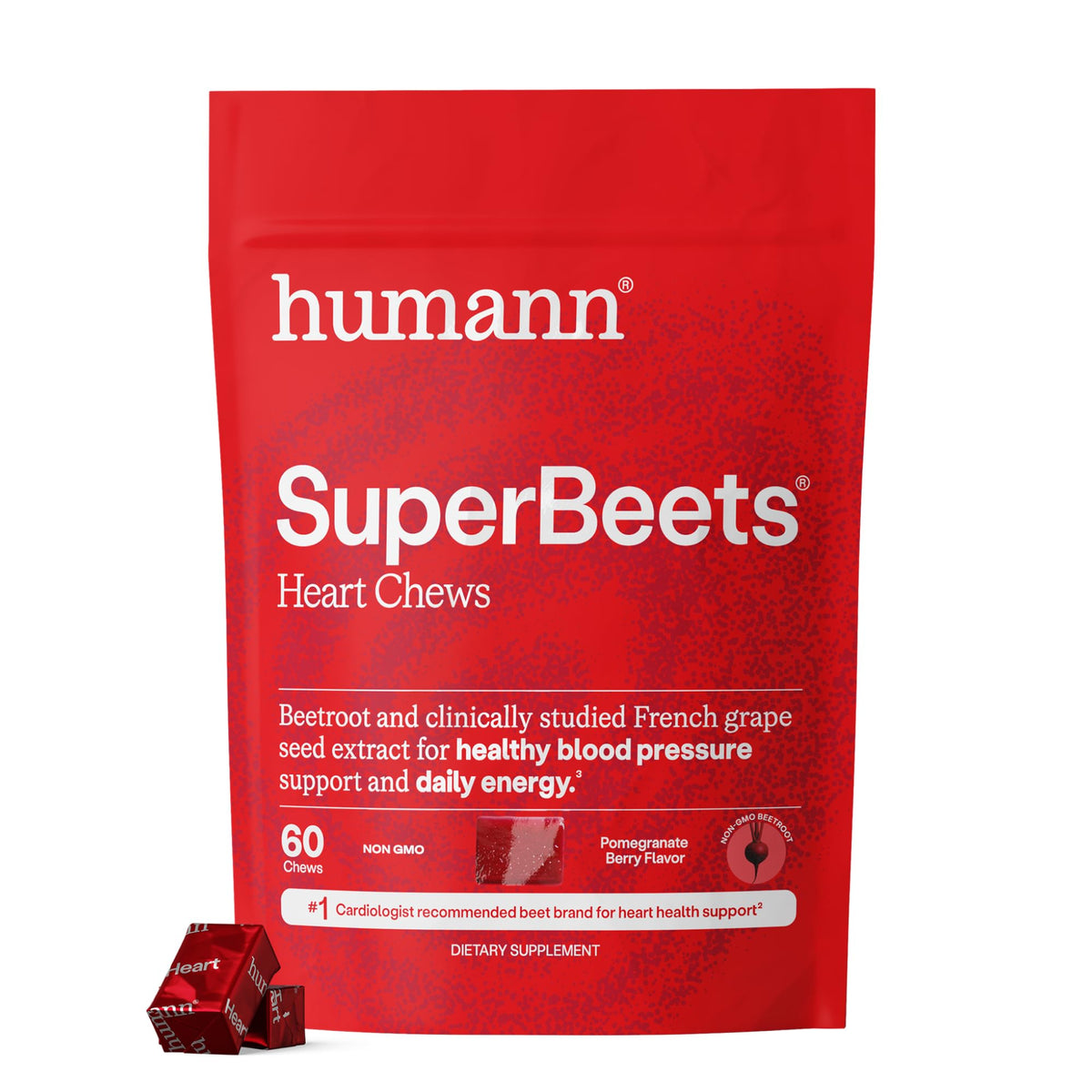 SuperBeets Heart Chews & Tart Cherry Gummies F714