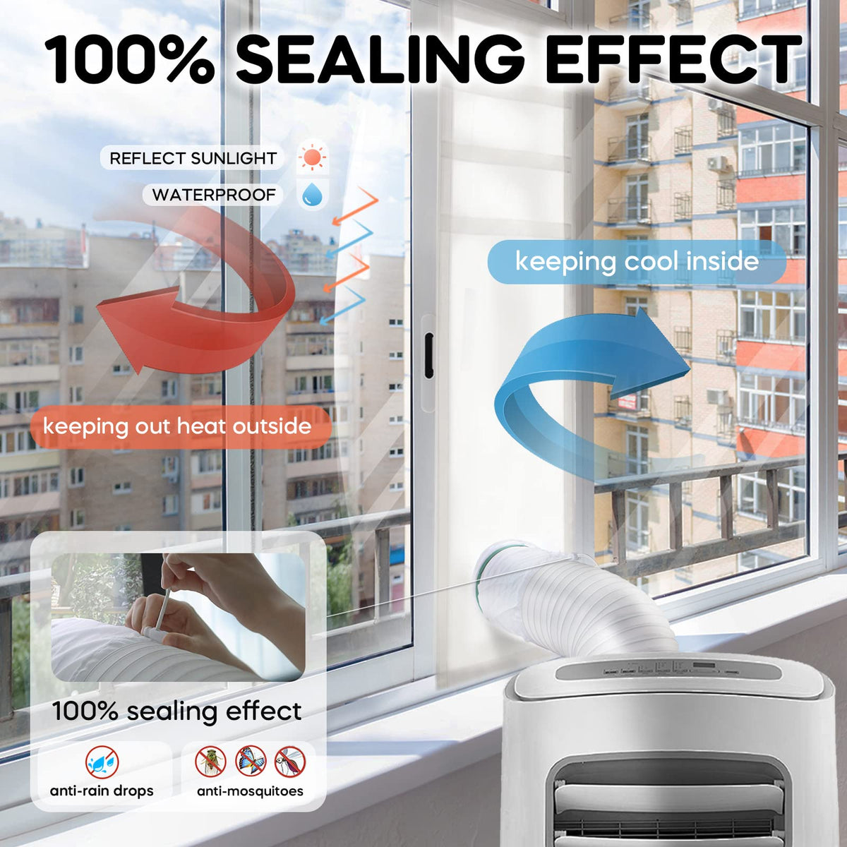 Portable AC Window Vent Kit O533