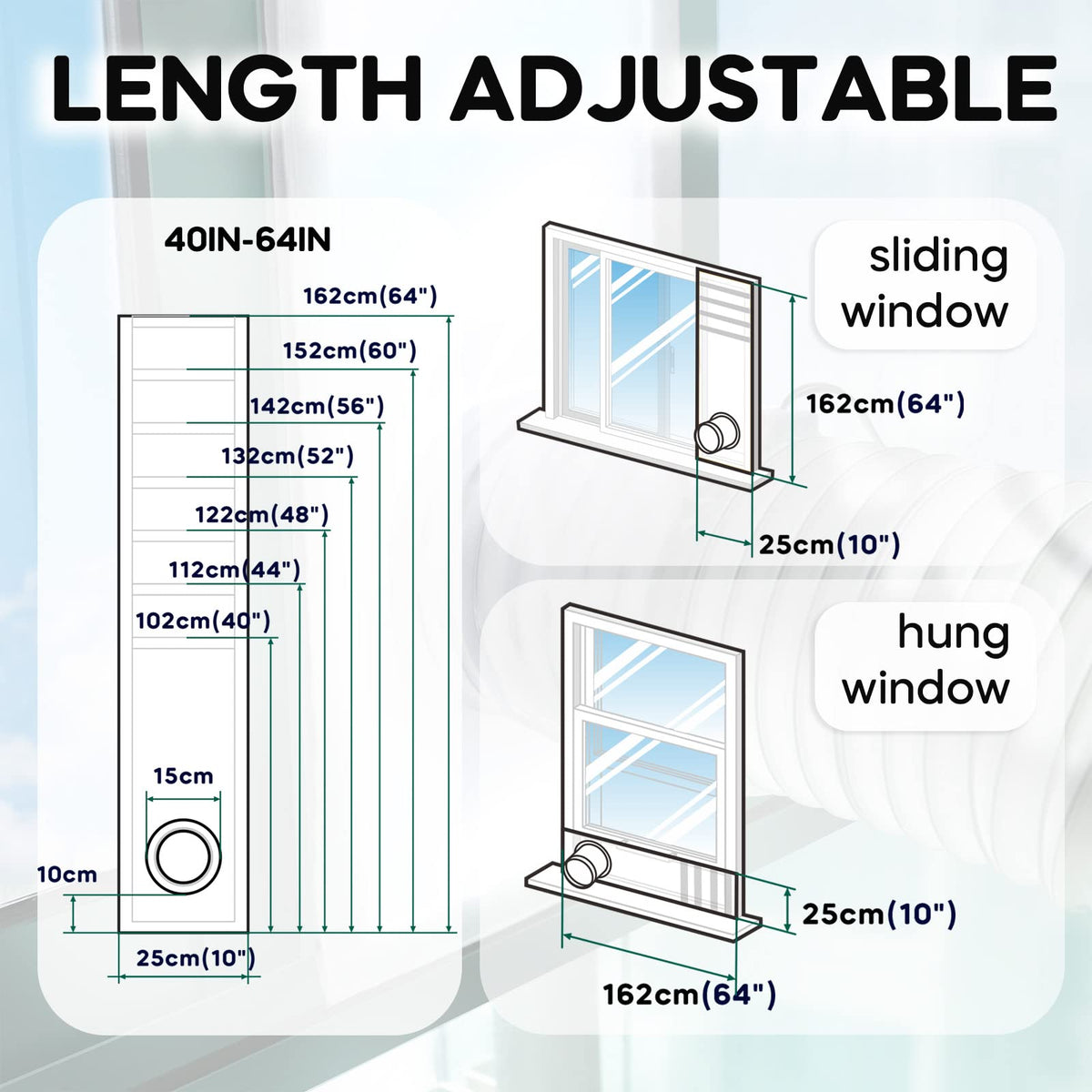 Portable AC Window Vent Kit O533