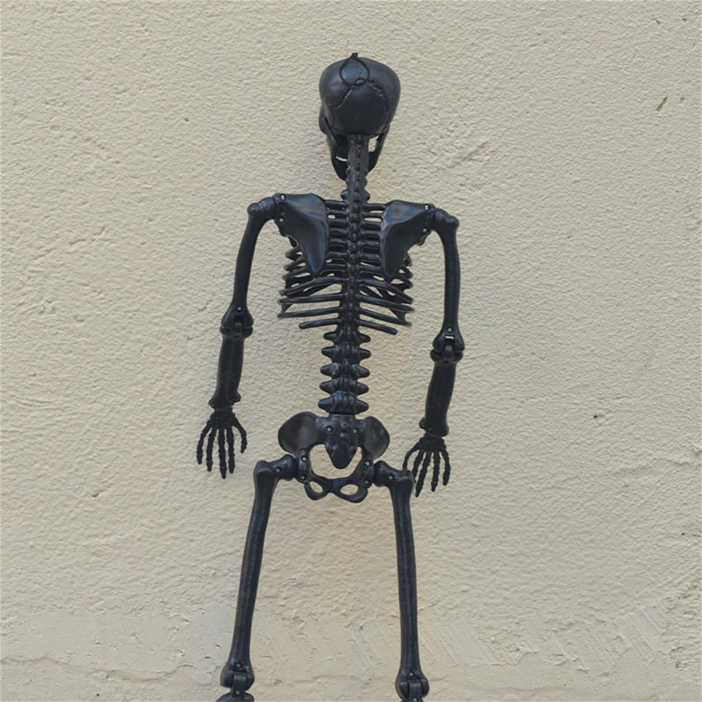 Halloween Human Skeleton Decorations, 35.4" Posable Full Body Skeleton Z90741