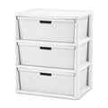 White 3 Drawer Storage Tower B8310
