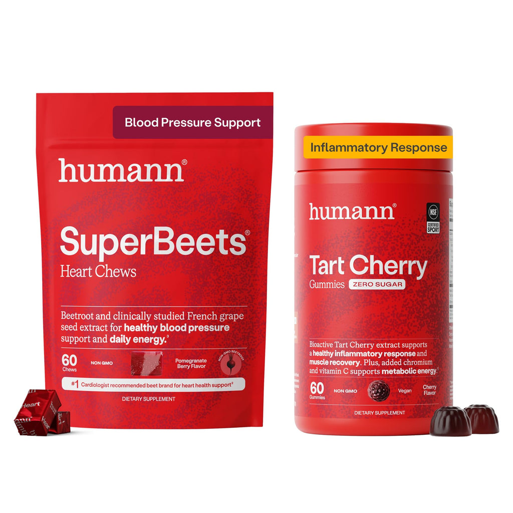 SuperBeets Heart Chews & Tart Cherry Gummies F714