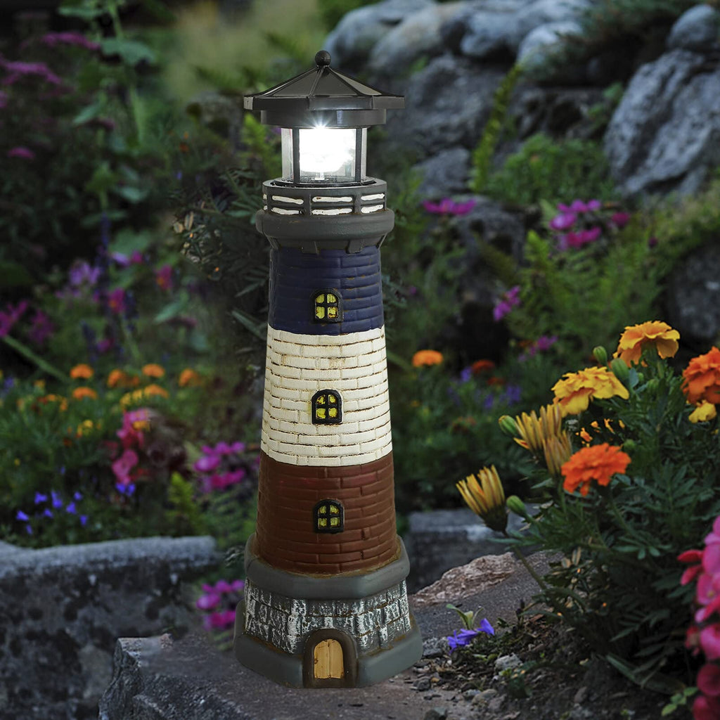 Solar Powered Lighthouse Garden Light T54074