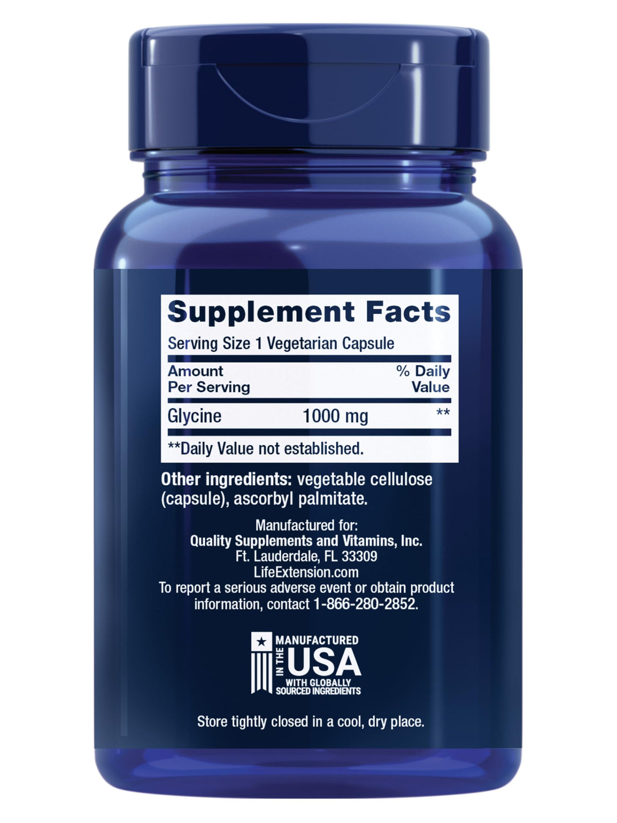 Glycine 1000 mg 100 Capsules G72230