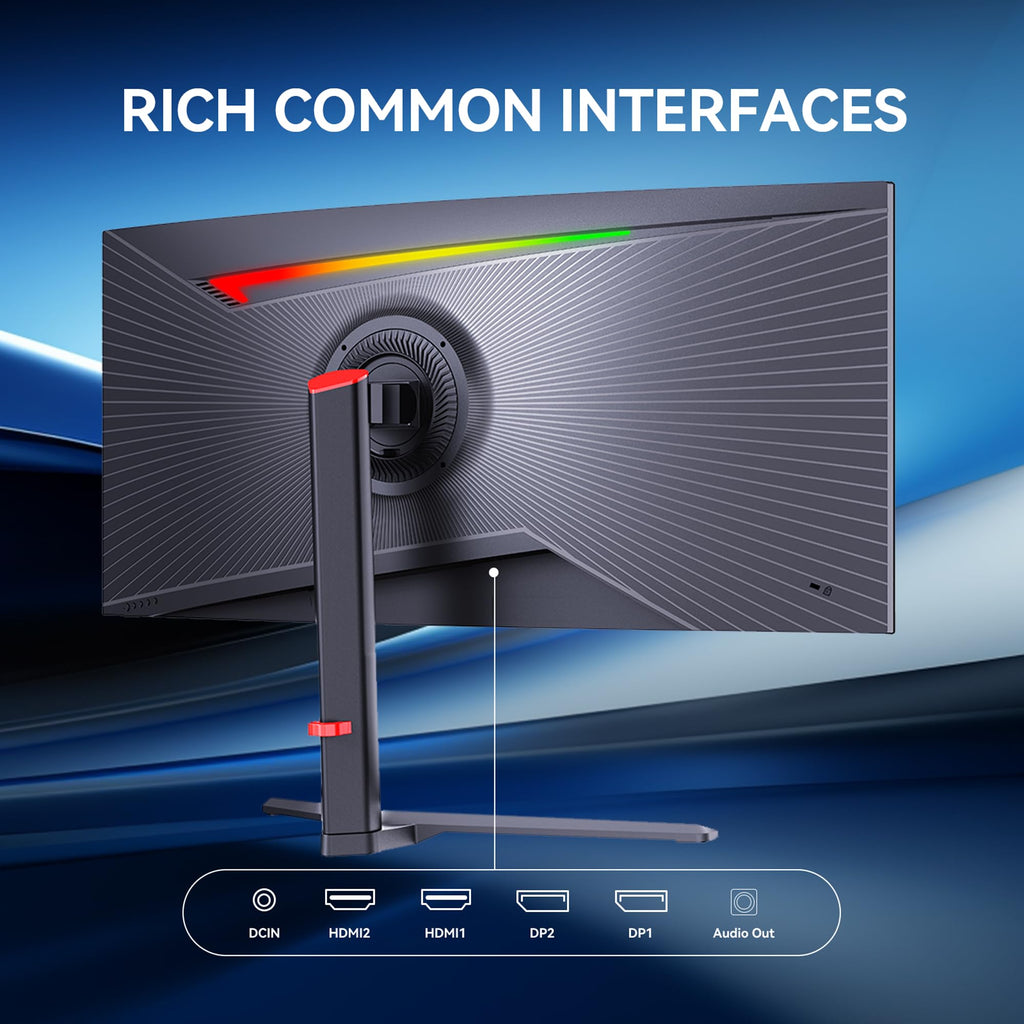 34 Inch Curved Ultrawide Gaming Monitor 21:9 WQHD 165Hz P767