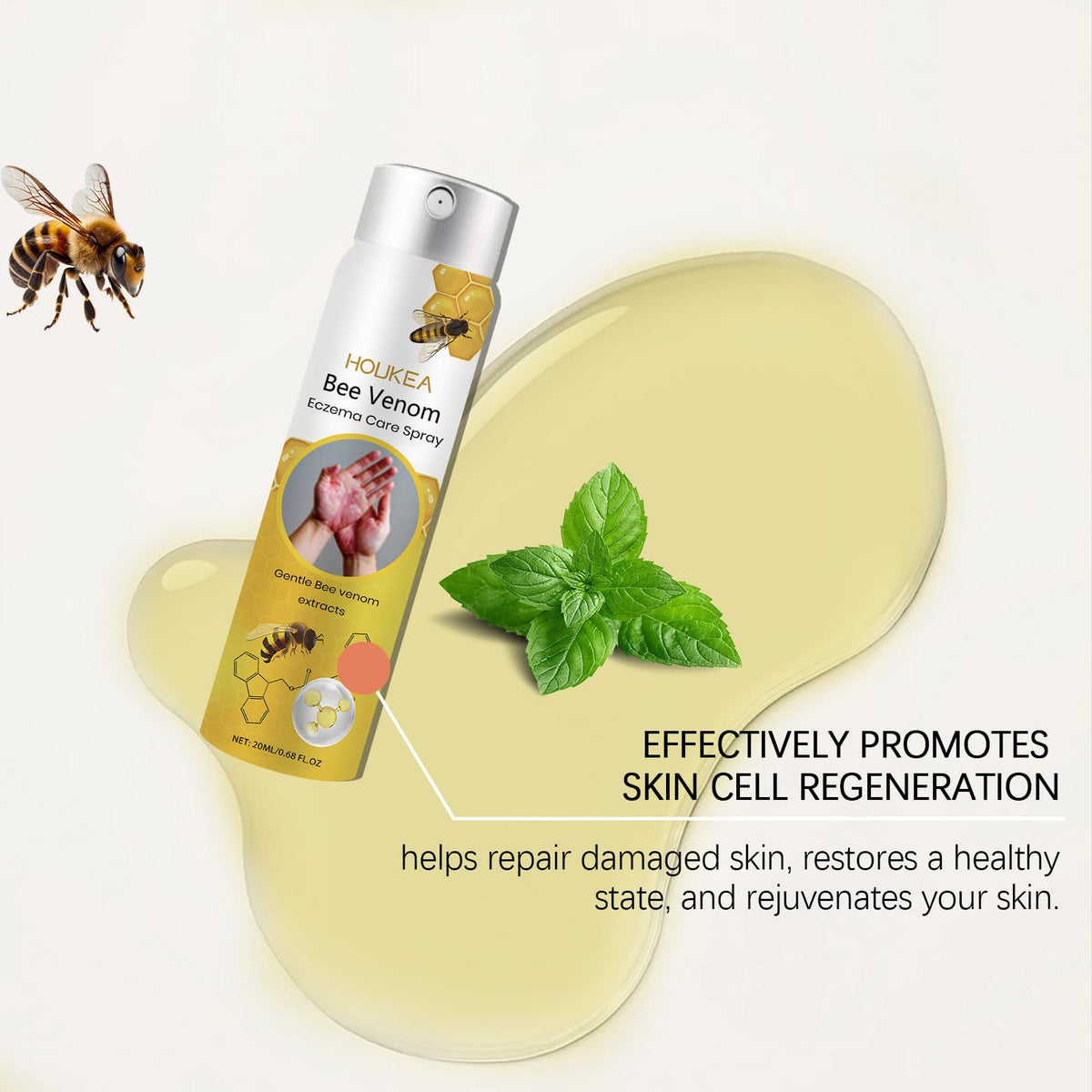 Bee Venom Skin Care Spray with Peppermint Extract and Glycerin K31133