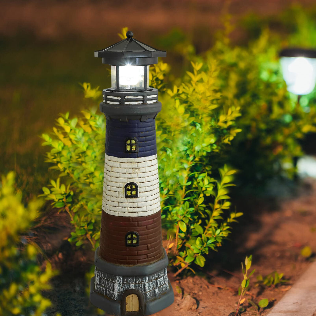 Solar Powered Lighthouse Garden Light T54074