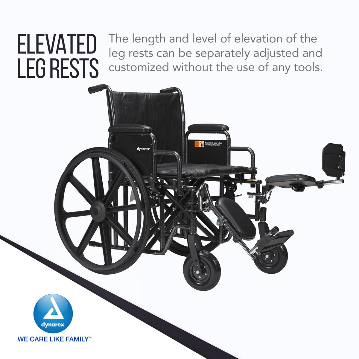 Heavy Duty Wheelchair with Detachable Desk Arms F96857