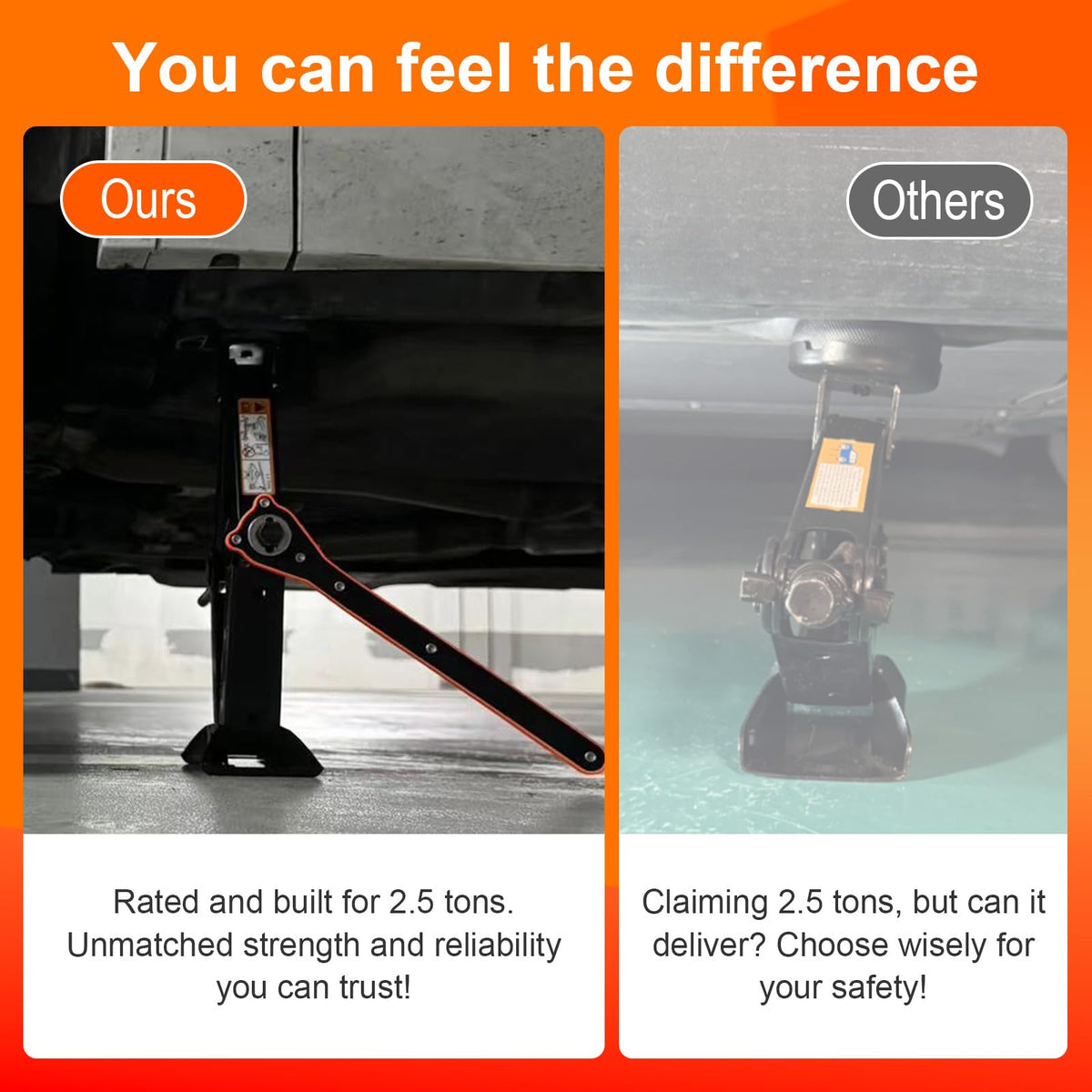 2.5 Ton Scissor Jack with Jack Pads & Tire Repair Kit Z752